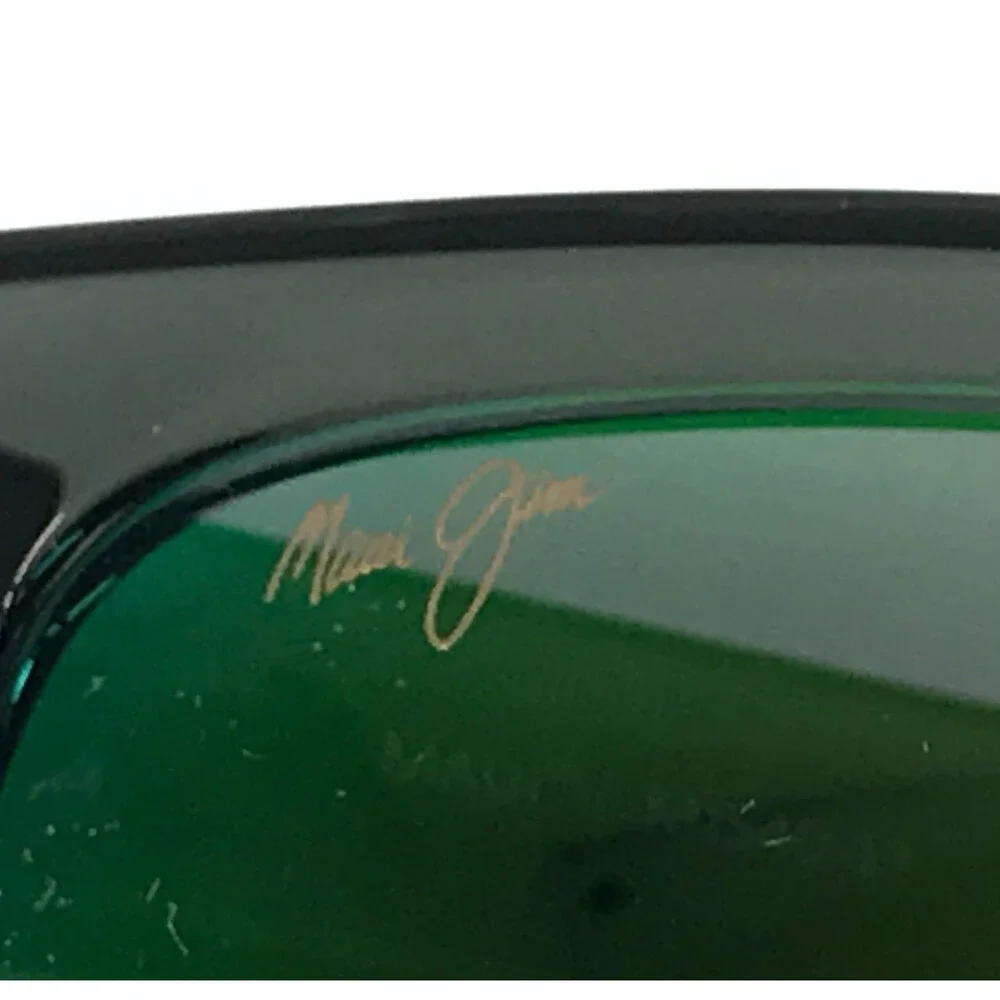 Maui Jim Sunglasses MONGOOSE MJ540-11 Translucent Gray w/ Green Maui Lenses